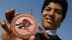 Rohullah Nikpai, mchezaji wa taekwondo kutoka Afghanistan na mtarajiwa wa michuano ya Olimpiki ya London 2012