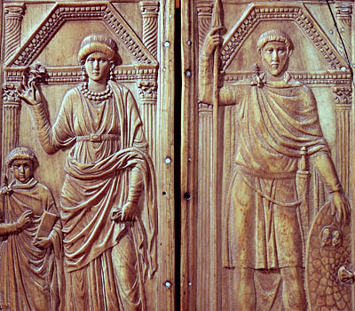 Diptych depicting Stilicho, Serena and Eucharius