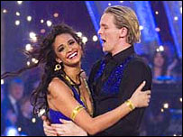 Alesha Dixon and Matthew Cutler