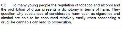 Screengrab of Home Office drug documents
