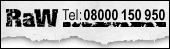 RaW logo - call 08000 150 950 for more information