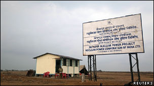 The nuclear plant site in Jaitapur