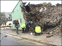 Scene of fire