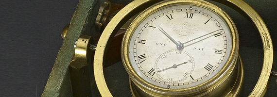 A ship's chronometer