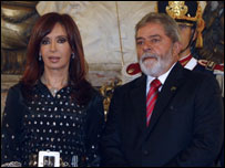 Cristina Kirchner e Luiz Inácio Lula da Silva (foto de arquivo)