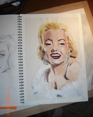 Marilyn Monroe acrylic painting