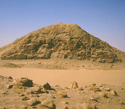 The pyramid of Taharqa at Nuri, Sudan