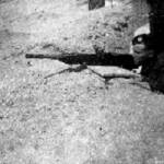 Fred in action with a BESA MK3 machine gun.