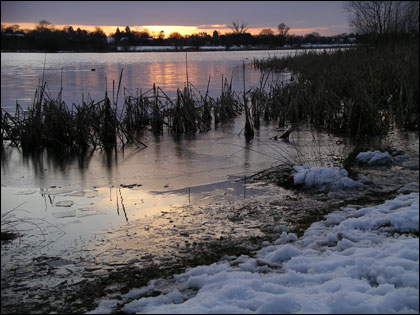 lake and snow