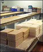 Product awaiting packaging