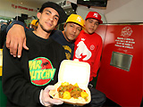 The staff of Mr Dutchy's Caribbean Takeaway, winner of best takeaway.