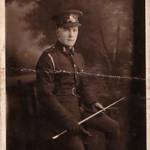 Gunner Frank Evans, aged 18, after joining the British Army on the 28/08/1933