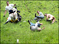 Cheese chasers (Photo: Barry Batchelor/PA Wire)