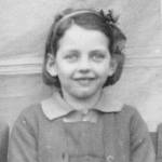 Mary at School in Willington 1942.