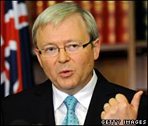 Australian Foreign Minister Kevin Rudd