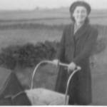 Irene M.M. Sutcliffe, Mark Andrew Sutcliffe, taken possibly at Higher Disley circa 1949