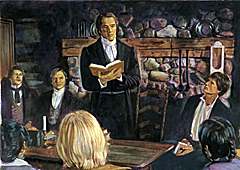 The first church meeting