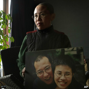 諾貝爾和平獎得主劉曉波的妻子劉霞