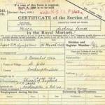 My certificate of service.