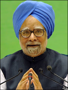 Manmohan Singh at the press conference