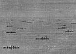 An Allied convoy, location unknown
