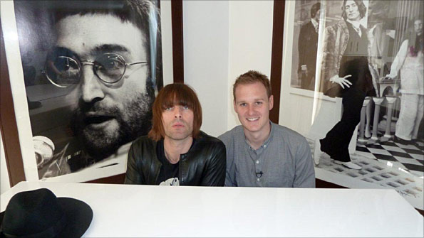 Liam Gallagher and Dan Walker