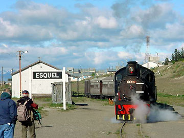 Trên Patagonia Express yn Esquel, Chubut