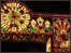 Durham Cathedral's Rose Window recreated in lights on the city's Elvet Bridge Photo: Anthony Sparks