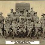 Royal Indian Army Service Corp. Tandiapet India. Peter 2nd left front row