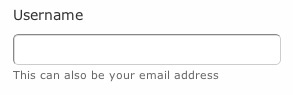 A form field with two label elements