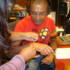 Sonal knots the rakhi