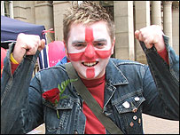 Carl Morgan celebrating St. George's Day