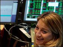 Operadora de bolsa, NY (arquivo)