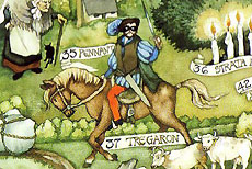 Twm Sion Cati - illustrated by Margaret Jones for the book 'Welsh Folk Tales'