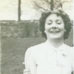 Rita on her 21st birthday, wearing a blouse made from parachute silk