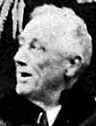 Photograph showing American president Franklin D Roosevelt